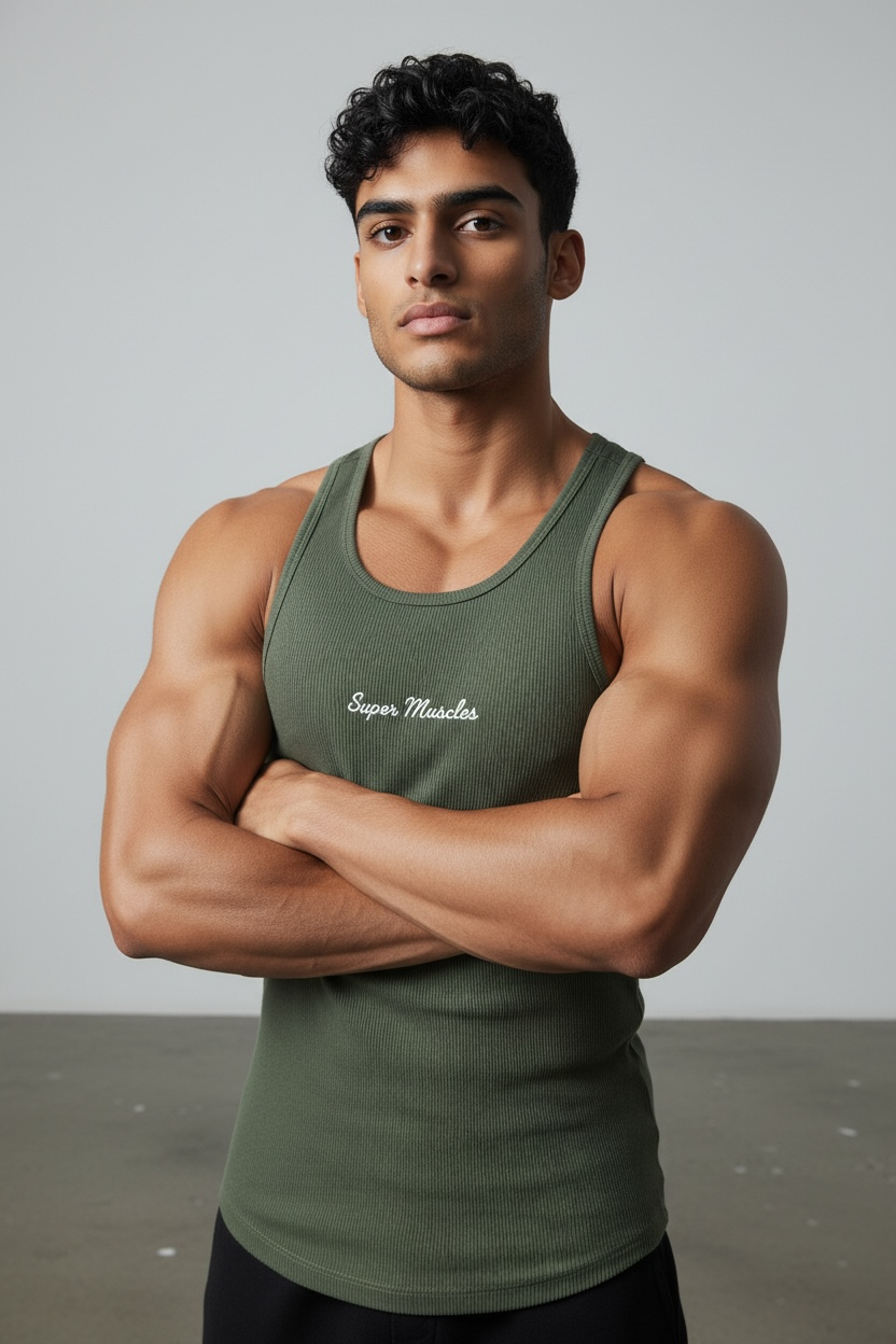 Super Muscles Ribbed Super Vest