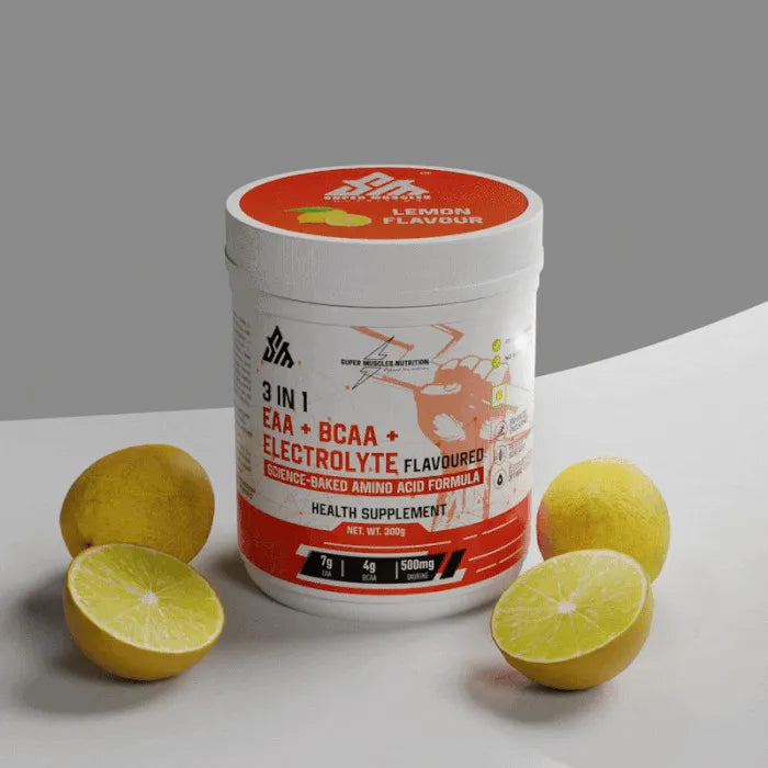 3 in 1 EAA BCAA Electrolyte Lemon intra workout drink for hydration and recovery

EAA BCAA Electrolyte Lemon flavor amino acid supplement for gym performance

3 in 1 EAA BCAA Electrolyte Lemon powder for muscle recovery and endurance

Lemon flavored EAA BCAA Electrolyte supplement for hydration during workout

3 in 1 EAA BCAA Electrolyte Lemon intra workout supplement for athletes