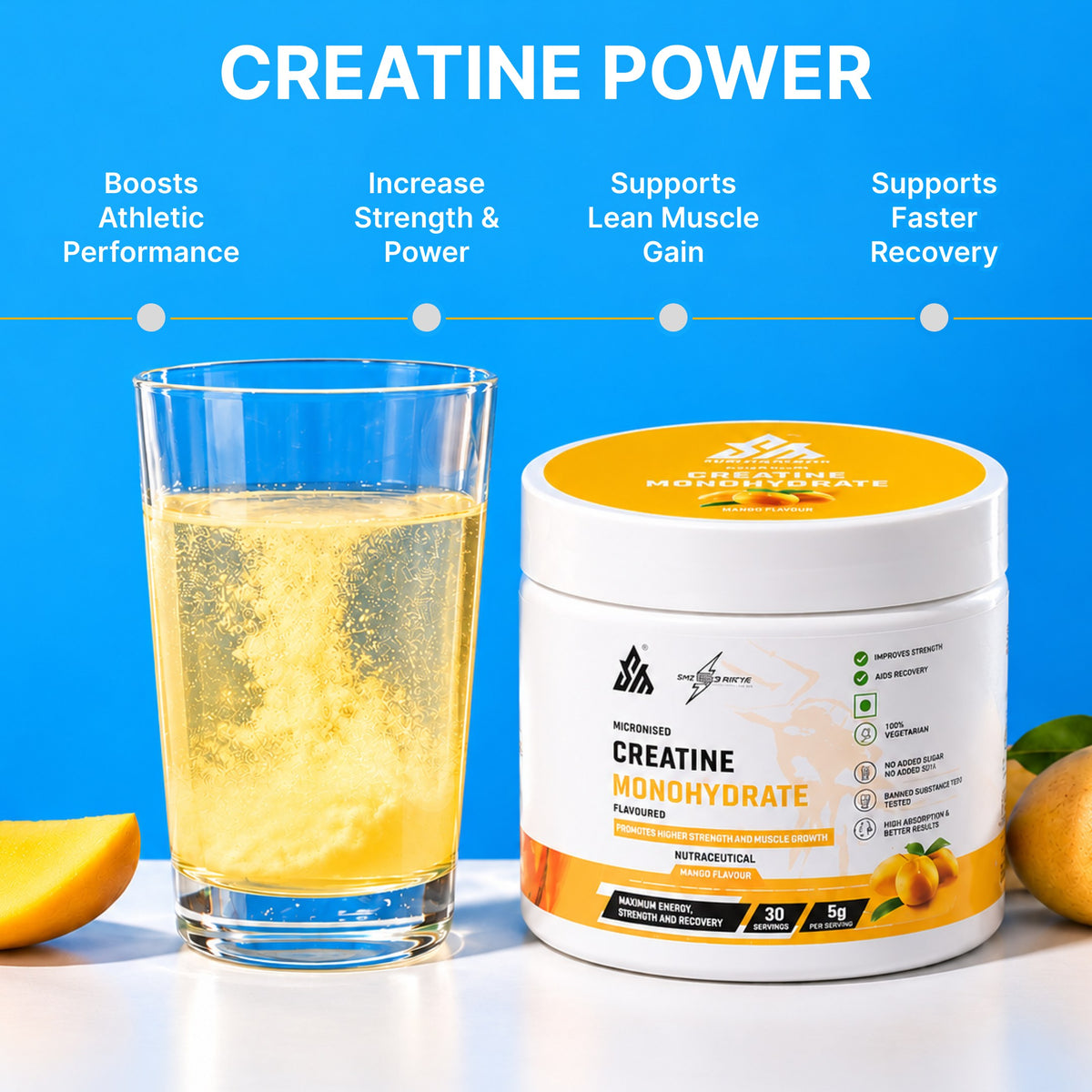 Creatine Monohydrate Mango Fury