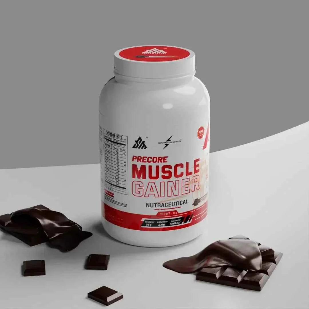 Precore Muscle Gainer Double Rich Chocolate high calorie mass gainer supplement

Precore Double Rich Chocolate Muscle Gainer for weight gain and muscle growth

Precore Muscle Gainer Double Rich Chocolate protein and carb mass gainer

Precore Double Rich Chocolate weight gain supplement for gym and bodybuilding

Precore Muscle Gainer Double Rich Chocolate premium mass gainer powder